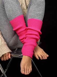 Thick Warm Leg Warmers - Winter Knit Boot ,Comfortable For Cold Weather, Cozy - Multicolor - View 14
