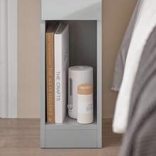 SoBuy Bedside Table With Drawer For Box Spring Bed, Sofa Table, Side Table, Narrow Telephone Table, Bedside Cabinet, Bedside Table, W X H X D Approx.: 20 X 60 X 35 Cm FBT111 - Grey - View 8