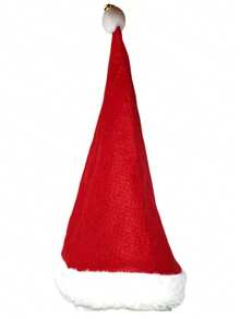 Gorro navideño, accesorio temático tradicional para fiestas y ambientes familiares, material suave y cómodo de talla universal, fácil de colocar y guardar, recomendado para celebraciones, eventos empresariales y como detalle de temporada, estilo clásico ideal para fotos navideñas y ambientar espacios. - Rojo - Ver 4