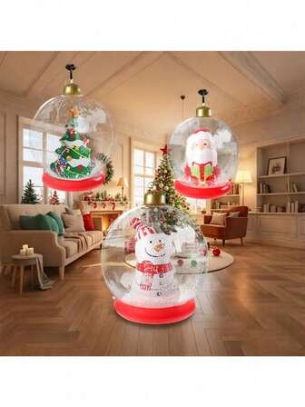 1pc Giant Inflatable Christmas Ball Large PVC Decoration For Home, Office & Theme Parties, Christmas Decor