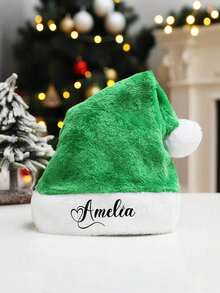 Personalized Santa Holiday Hat Adult, Pink Neutral Style Thickness Velvet Warm And Comfortable New Year's Holiday Party, Red Plush Edge Christmas Hat For Adults, Non-Woven Fabric Hat, Santa Hat Holiday For Adults Unisex Velvet Comfort Extra Thicken Fur Xmas Hat For New Year Festive Party, Xmas Holiday Hat For Adults, Touch Soft And Comfortable Velvet Thickened Santa Hats For Christmas New Year Holiday Party Supplies,Christmas Gift Supplies