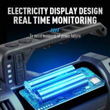 LED White Laser Long Range Handheld Flashlight, Outdoor High Brightness Rechargeable Long Lasting Searchlight Miner's Lamp - Multicolor - View 5