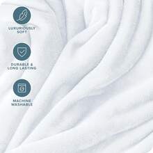 Ho Ho Ho  Flannel Throw Blanket For Bed Sofa Ultra Soft Warm Plush Ideal For All Seasons - trắng - Xem 5
