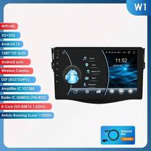 9 "7862 Android Auto radio de coche GPS estéreo para  RAV4 Rav 4 2006-2012 reproductor multimedia 4G 8Core Autoradio Carplay HeadUnit - W1-4G 8 núcleos-2G 32G - Ver 12