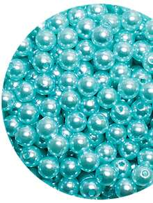 10mm ABS Pearl With Through Hole 125 Units - Crafts - 淺藍色 - 查看 2