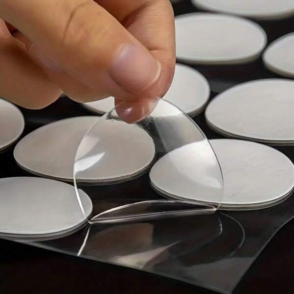 1 hoja que contiene 150 piezas de adhesivo acrílico de doble cara de alta resistencia, fuerte y duradero, adecuado para adhesivos mágicos moldeados circulares para globos y artículos de fiesta, pegatinas navideñas de papel autoadhesivo, pegatinas para teléfonos, pegatinas para tarjetas, pegatinas para cubiertas de libros, pegatinas para decoración de artículos, cubiertas de papel para scrapbook