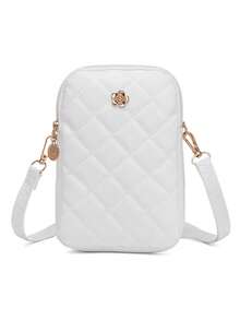 Neue modische minimalistische Damen Rhombus Muster Umhängetasche, kleine quadratische Geldbörse, lässige Pendler Umhängetasche für Outdoor-Einkäufe - Verschiedenfarbig - Übersicht 9