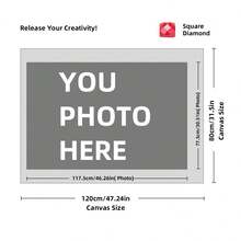 Customizable 11.8"X15.7" Diamond Painting Kit, Personalized Santa Claus Photo Art, Square & Round Acrylic Rhinestones, DIY Home Wall Decor, Unique Gift Idea - Multicolor - View 118