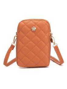 Neue modische minimalistische Damen Rhombus Muster Umhängetasche, kleine quadratische Geldbörse, lässige Pendler Umhängetasche für Outdoor-Einkäufe - Verschiedenfarbig - Übersicht 8