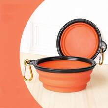 Portable Foldable Dog Bowl - With Hook, Collapsible Pet Feeder, Anti-Spill Design, Suitable For Small/Medium/Large Dogs - Travel, Cage, Home Use - Easy To Clean Material, Space-Saving - Multicolor - View 14