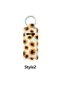 口红钥匙扣收纳包，多功能口红钥匙扣盒，夹式口红收纳包，女士包包配件，实用礼物，豹纹口红钥匙扣收纳包，夹式口红盒，弹力口红钥匙扣收纳包（可搭配黑色按扣） - 彩色 - 查看 17