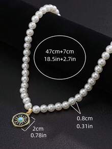 1條男士虎眼方鑲嵌吊墜項鍊,適合日常佩戴 - 吊墜項鍊 - 查看 9