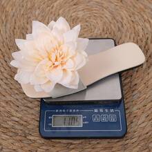 Women's Bohemian Style Plastic Flower Slide Sandals For Vacation - Beige - View 4