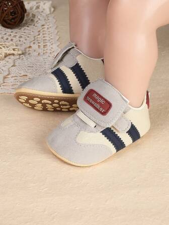 6-12 Months Infant Shoes, Unisex Soft Sole Anti-Slip Prewalker Shoes, Suitable For Spring And Autumn
