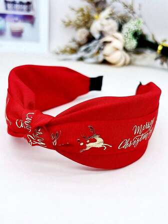 1pc Christmas Holiday Party Fashion Plush Headband Decoration