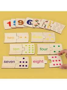 Kids Math Calculation Stick Toy, Montessori Sensory Training Color Matching Board Toddler Logical Educational Tool