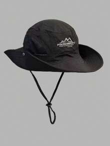 1 pieza Sombrero unisex de protección solar transpirable, diseño de sombrero de cubo con ala ajustable, adecuado para senderismo, pesca y actividades al aire libre - Multicolor - Ver 9