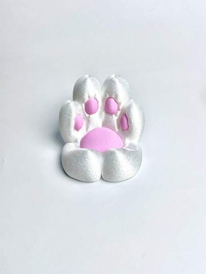 Soporte para teléfono y tableta con diseño de pata de gato impreso en 3D, decoración creativa, decoración para el espacio de trabajo, configuración de oficina en casa, decoración divertida, accesorio moderno, impresión duradera, apariencia hecha a mano, soporte para tableta, soporte decorativo, regalo para compradores, amantes de los gatos, regalo de Navidad