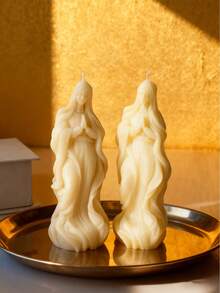 3D Portrait Candle Mold, Goddess Candle Mold, Christmas Heat-Resistant Silicone Mold, Flexible And Easy To Clean, Suitable For DIY Scented Candles, Aroma Stone, Resin Casting And More, Multi-Purpose, Ideal For Holiday Decor, Meditation And Home Ambiance