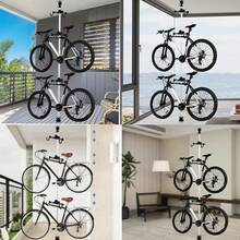 自転車スタンド 収納ラック サイクルスタンド ディスプレイスタンド バイクタワー 頑丈 転倒防止スタンド 防錆 耐腐食性 高さ調整 家具 収納 玄関収納 - ライトグレー - チェックする 10