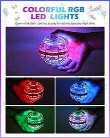 Cosmic Fly Ball 2025 Flying Orb Ball With Lights,UFO Hand Operated Mini Drone For Kid,Galactic  Boomerang Hover Balls,Christmas Birthday Gifts Toy For 6 7 8 9 10+ Year Old Boy Girl Teens