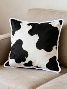 1 件奶牛印花四向弹力雪纺面料，不透明，有垂坠感，已预裁，适合 DIY 头饰、配饰、服装