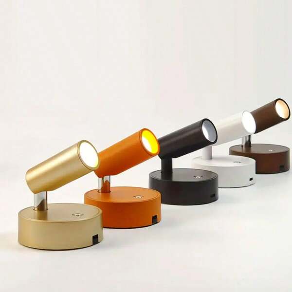 1 pièce Applique murale LED minimaliste nordique, luminaire de chambre à coucher à intensité variable au toucher, design d'ambiance créatif, 3 températures de couleur et installation sans outil - parfait pour la décoration du salon, l'éclairage d'accent du couloir, l'éclairage d'ambiance des fêtes et les cadeaux, lampe d'ambiance, design nordiqe tendance, structure en plastique, luminaire léger, contrôle tactile, variable, décorateur d'intérieur, décoration d'intérieur