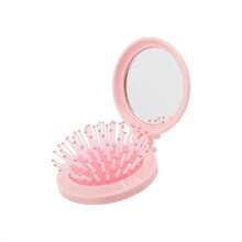 Miniso 1把Hello Kitty折叠梳带镜子（防刮梳齿+卡通印花+日常梳理） - 粉色 - 查看 9