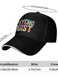 School Psychologist Tie Dye Appreciation Day Back To School (1) Casual Trucker Sandwich Baseball Cap In Black For Men Hat - Black - View 5