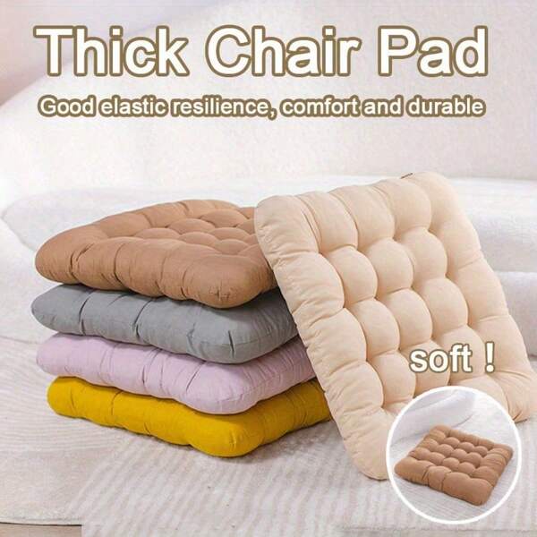 1 pièce Coussin de chaise pour chaise de bureau, canapé, chambre, tatami - Coussin de siège antidérapant épaissi, coussin respirant pour toutes les saisons pour bureau, assise au sol