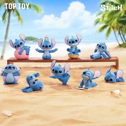 Miniso Stitch Energetic Yoga Series Blind Box Figurine, Stitch Blind Box Desktop Decor Gift