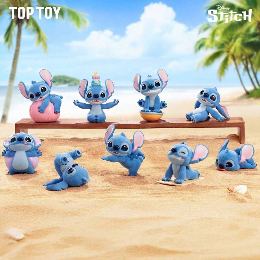 Mô hình Stitch trong hộp bí mật thuộc series Yoga năng động, quà tặng trang trí bàn làm việc hình Stitch trong hộp bí mật. - Nhiều màu - Xem 1