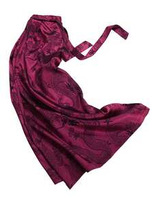 男士复古中国风缎面阔腿裤，提花龙纹阔腿裤，透气柔软飘逸裤，适合春秋季