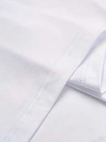 Camiseta casual de algodón puro para hombre, con estampado, cuello redondo y mangas cortas, ropa de verano para hombre al aire libre. - Blanco - Ver 5