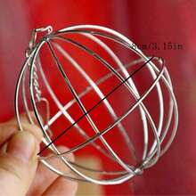 Pet Rabbit Chew Toy Ball, Hanging Grass Feeder Rack, Guinea Pig Stainless Steel Plated Grass Rack Ball For Play - 彩色 - 查看 12