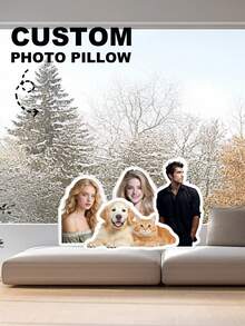 Customized Fun Throw Pillows, Humorous Couple Photos Throw Pillows, Personalized Throw Pillows With Photos, Warm And Comfortable, Suitable For Various Occasions, Unique And Interesting Family Gifts, Christmas Gifts, Valentine's Day Gifts, Male Gifts, Anniversary Gifts - Upload Picture Customization - View 5