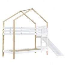 Kids Bed Frames, Headboards & Footboards - White + Solid Wood+MDF + 90cm*200cm - View 7