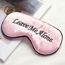 1pc Embroidered Silk-Like Sleep Eye Mask, Blackout Blindfold With Adjustable Strap, Portable Travel Nap Silk Sleeping Eye Mask - Multicolor - View 16