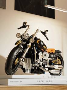 Serie de bloques de construcción de motocicletas retro, autos deportivos y decoración del hogar que desarrolla habilidades motoras finas y coordinación. Regalo sorpresa perfecto para Navidad y fiestas de cumpleaños