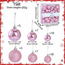 12cm/4.72in Large & Smaller Size Options Christmas Tree Decoration Set, 4pcs, Christmas Tree Ornaments, Christmas Decor, Winter Room Decor, Christmas Home Decor, Christmas Gift, Christmas Decorations - Multicolor - View 18