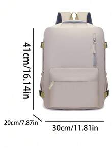 Women's Backpack, Large Capacity Travel Backpack, Commute/School Backpack, Fashionable Laptop Bag, Short-Distance Business Travel Luggage Bag, Compliant With Ryanair, Wizz Air And Other Airlines' Regulations - Multicolor - View 12