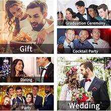 Nœuds papillon pour hommes, ensemble de nœud papillon pré-noué et pochette de couleur unie pour soirée, décontracté, affaires formelles, bal de promo, mariage - A - Voir 2