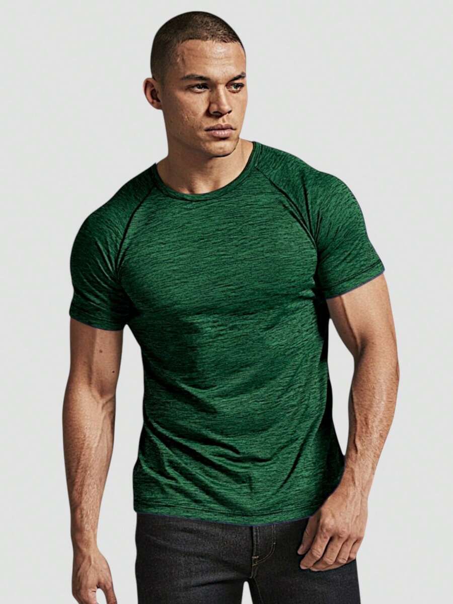 Men T-Shirts & Tanks - 橄欖綠 - 查看 1