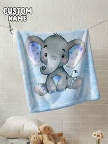 1pc Customized Personalized Blanket, Text Blanket, DIY Blanket, Patterned Blanket, Memorial Blanket. Tapestry, Photo Portrait Blanket Design, Suitable For Girls, Boys, Adults, Valentine's Day, Lightweight, Baby Blanket, Personalized Blanket, Personalized Photo Blanket, Personalized Throw Blanket, Personalized Baby Blanket, Newborn Blanket - Multicolor - View 4