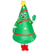 Christmas Costume 2025 New Christmas Dress-Up Costumes, Funny Festival Performance Costumes, Props, Christmas Tree, Snowman, Penguin, Santa Claus Inflatable Suit - Multicolor - View 5
