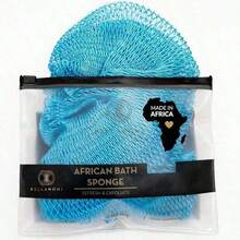 African Exfoliating Net Sponge, Authentic, Ly Sourced From Nigeria, 45 Inches Long, Back Scrubber For Daily Use (Indigo),23275022 - màu xanh da trời - Xem 5