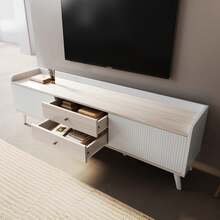 Television Stands & Entertainment Centers - White - View 4