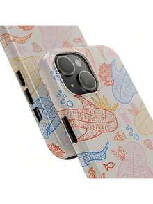 Whale Shark Scatter Coral Reef Limited-Edition Phone Case Ocean Sea Phone Case For , Phone Case For  6 To  16 Pro MaxSuitable For IPhone 17 Air - 白色1 - 查看 5
