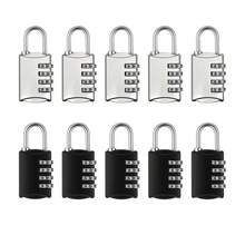 2pcs/3pcs/10pcs Small Metal 4-Digit Combination Padlocks, Keyless & Batteryless Security Travel Locks Suitable For School, Gym Lockers, Luggage, Employee Pouches - Multicolor - View 12