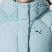 Puma Women's Hooded Down Down Jacket, Casual For Outdoor, Commuting And Daily Wear - Tropical Lake Blue - View 4